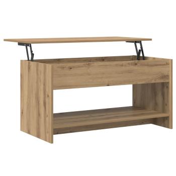 Couchtisch Eiche handwerklich 102 x 50 x 52.5 cm Holzwerkstoff