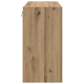 Wandschrank Eiche handwerklich 60 x 31 x 60 cm Holzwerkstoff