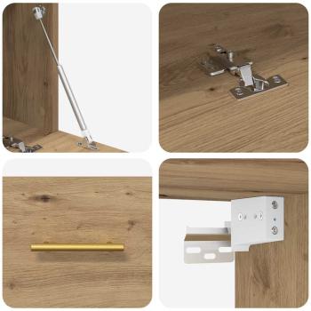 Wandschrank Handwerklich gefertigter Eichenholz