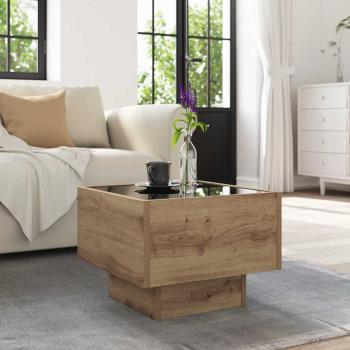 Beistelltisch Eiche handwerklich 40 x 40 x 30 cm Holzwerkstoff