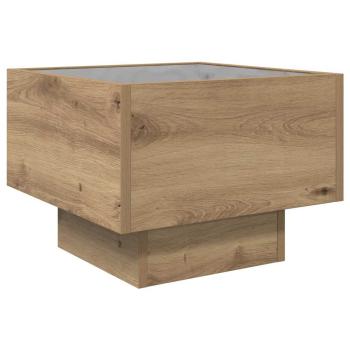 Beistelltisch Eiche handwerklich 40 x 40 x 30 cm Holzwerkstoff