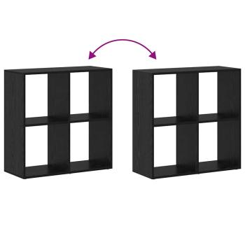 Bücherregal Schwarze Eiche 69,5 x 29 x 69,5 cm Holzwerkstoff