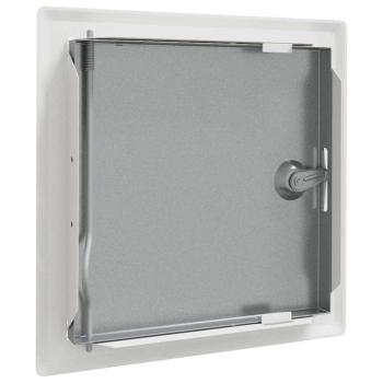 Zugangstür 2 pcs Weiß 20 x 20 cm Stahl