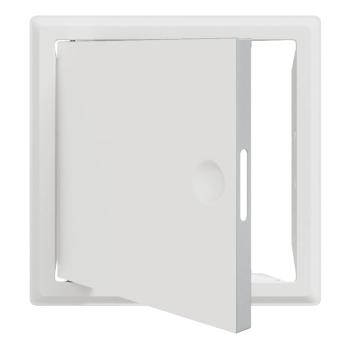 Zugangstür Weiß 30 x 30 cm Stahl