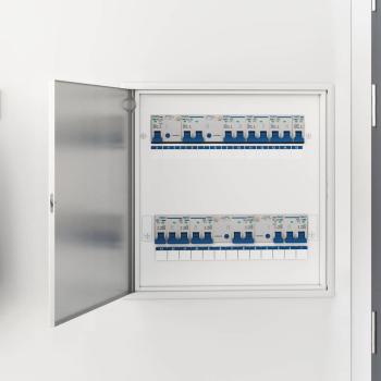 ARDEBO.de - Zugangstür Weiß 60 x 60 cm Stahl