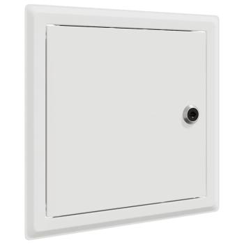 Zugangstür 2 pcs Weiß 20 x 20 cm Stahl