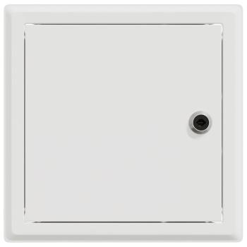 Zugangstür 2 pcs Weiß 20 x 20 cm Stahl