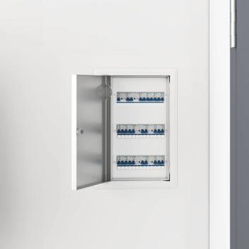 ARDEBO.de - Zugangstür Weiß 20 x 30 cm Stahl