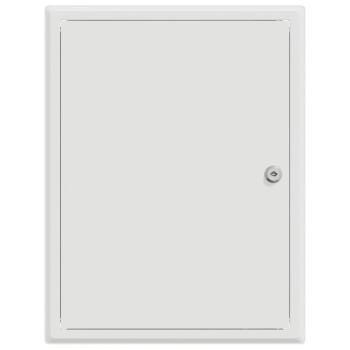 Zugangstür Weiß 30 x 40 cm Stahl