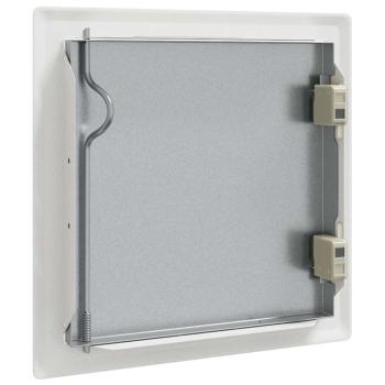 Zugangstür 2 pcs Weiß 20 x 20 cm Stahl