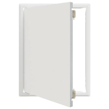 Zugangstür Weiß 30 x 40 cm Stahl