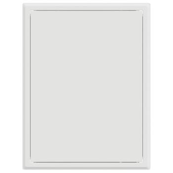 Zugangstür Weiß 30 x 40 cm Stahl