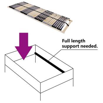 Lattenrost Braun 70 x 190 cm Holz und Plastik