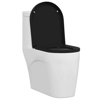 Toilettensitz Schwarz 48 x 36,5 x 4,5 cm Polypropylen