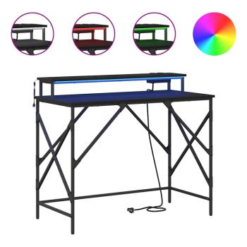 Schreibtisch Schwarze Eiche 100 x 50 x 86.5 cm Holzwerkstoff