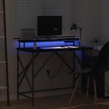 Schreibtisch Schwarze Eiche 100 x 50 x 86.5 cm Holzwerkstoff