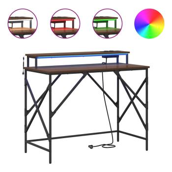 Schreibtisch Braune Eiche 100 x 50 x 86.5 cm Holzwerkstoff