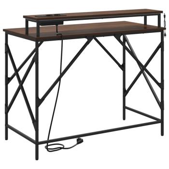 Schreibtisch Braune Eiche 100 x 50 x 86.5 cm Holzwerkstoff