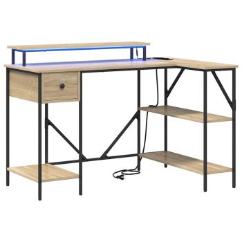 Schreibtisch Sonoma Eiche 120 x 79 x 86.5 cm Holzwerkstoff