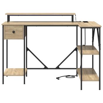 Schreibtisch Sonoma Eiche 120 x 79 x 86.5 cm Holzwerkstoff