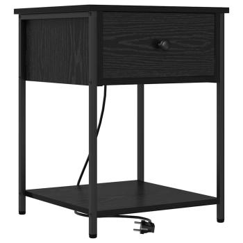 Nachttisch Schwarze Eiche 42 x 41 x 56 cm Holzwerkstoff