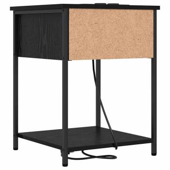 Nachttische 2 pcs Schwarze Eiche 42 x 41 x 56 cm Holzwerkstoff
