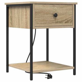 Nachttische 2 pcs Sonoma Eiche 42 x 41 x 56 cm Holzwerkstoff