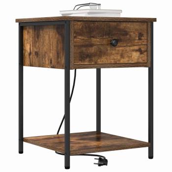 Nachttisch Räuchereiche 42 x 41 x 56 cm Holzwerkstoff