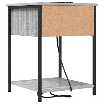 Nachttische 2 pcs Grau Sonoma 42 x 41 x 56 cm Holzwerkstoff