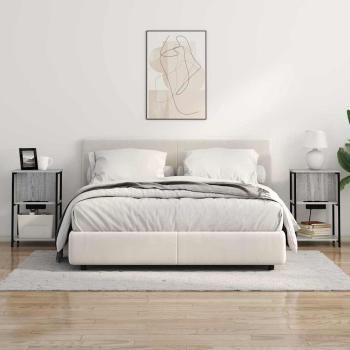 Nachttisch 2 pcs Grau Sonoma 38 x 31 x 61 cm Holzwerkstoff