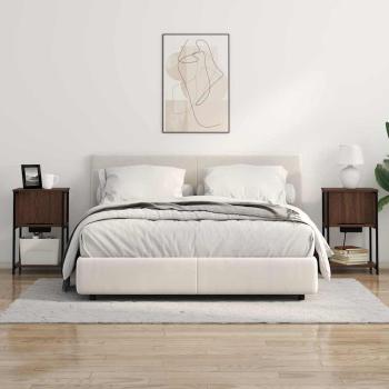 Nachttisch Braune Eiche 38 x 31 x 61 cm Holzwerkstoff