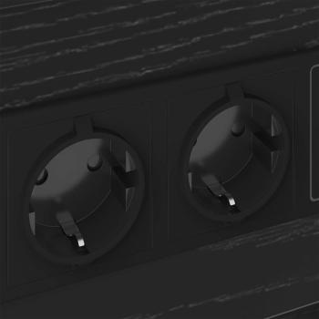 Nachttisch 2 pcs Schwarze Eiche 40 x 31 x 60 cm Holzwerkstoff