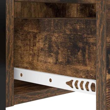 Nachttisch 2 pcs Räuchereiche 40 x 31 x 60 cm Holzwerkstoff