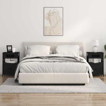 Nachttisch Schwarze Eiche 40 x 31 x 60 cm Holzwerkstoff