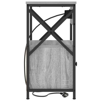 Nachttische 2 pcs Grau Sonoma 40 x 31 x 60 cm Holzwerkstoff