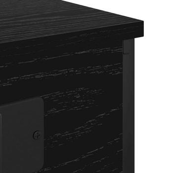 Nachttisch 2 pcs Schwarz Eiche 41 x 31 x 51 cm Holzwerkstoff