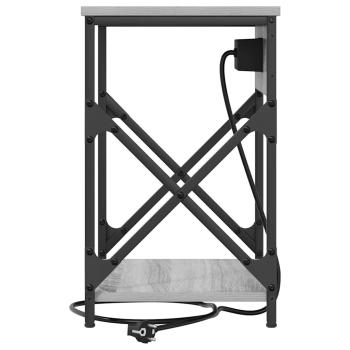 Nachttisch 2 stk. Graues Sonoma 41 x 31 x 51 cm Holzwerkstoff