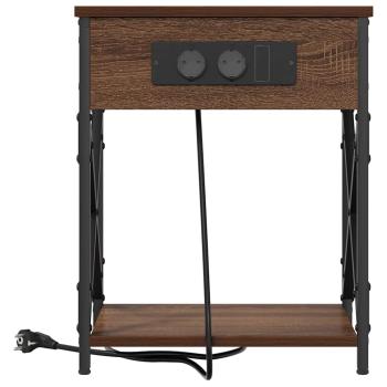 Nachttisch 2 pcs Braun Eiche 41 x 31 x 51 cm Holzwerkstoff