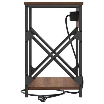 Nachttisch 2 pcs Braun Eiche 41 x 31 x 51 cm Holzwerkstoff