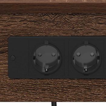 Nachttisch 2 pcs Braun Eiche 41 x 31 x 51 cm Holzwerkstoff