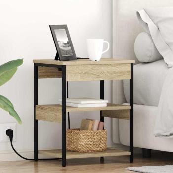 ARDEBO.de - Nachttisch Sonoma Eiche 41 x 31 x 51 cm Holzwerkstoff