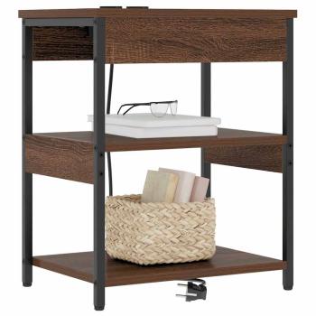 Nachttisch Braune Eiche 41 x 31 x 51 cm Holzwerkstoff