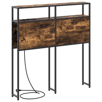 Stauraum-Kopfteil mit Kopfteil mit Speicher Räuchereiche 80 cm Holzwerkstoff