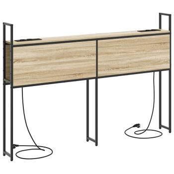 Stauraum-Kopfteil Sonoma Eiche 140 cm Holzwerkstoff