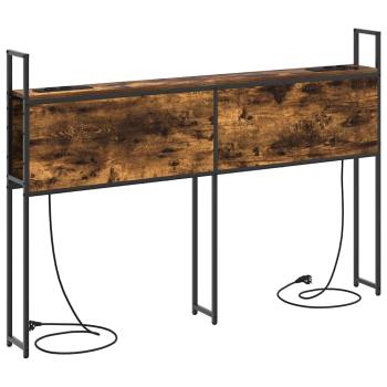 Stauraum-Kopfteil Räuchereiche 140 cm Holzwerkstoff
