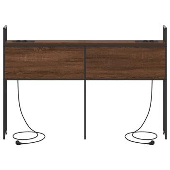 Stauraum-Kopfteil Braune Eiche 140 cm Holzwerkstoff