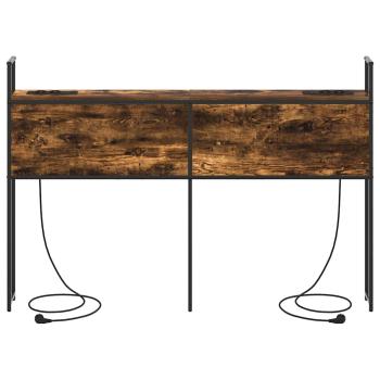 Stauraum-Kopfteil Räuchereiche 150 cm Holzwerkstoff