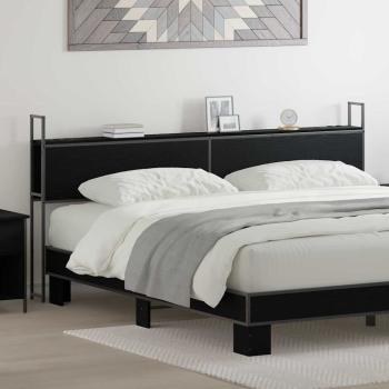 ARDEBO.de - Stauraum-Kopfteil Schwarze Eiche 180 cm Holzwerkstoff