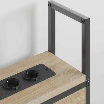 Stauraum-Kopfteil Sonoma Eiche 180 cm Holzwerkstoff