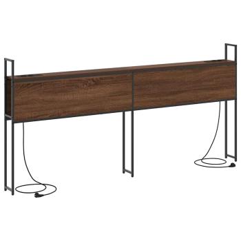 Stauraum-Kopfteil Braune Eiche 180 cm Holzwerkstoff